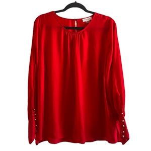 Calvin Klein Button Cuff Blouse